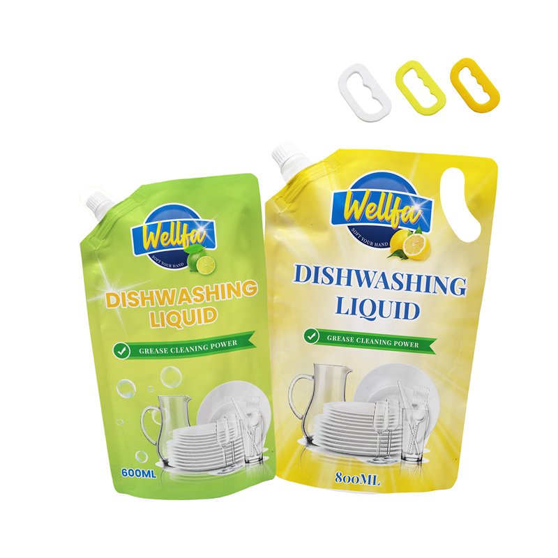 Индивидуальный пакетик с носиком для чистящие средства с ручкой